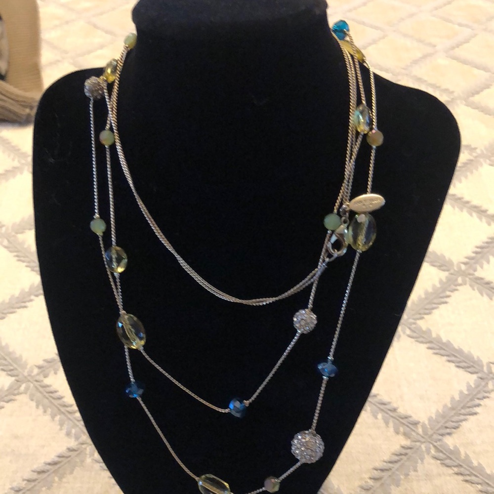 Ann Taylor double strand beaded necklace